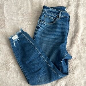 Loft, curvy high-rise, skinny ankle jeans